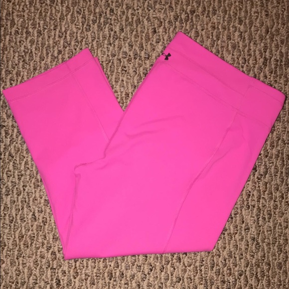 Under Armour Pants - Under Armour Pink Capri Workout Legging